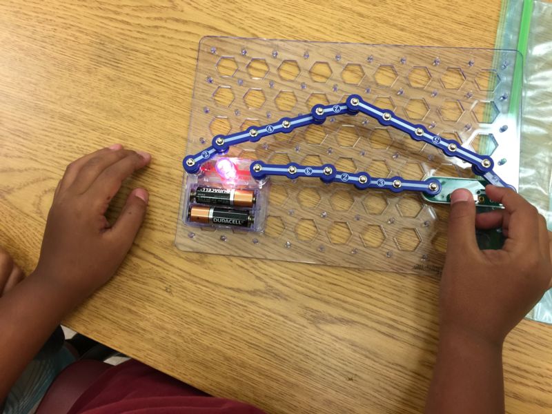 Students using Snap Circuits