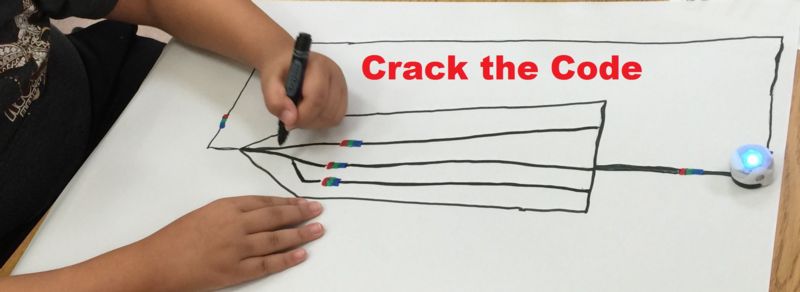 Student using Ozobot
