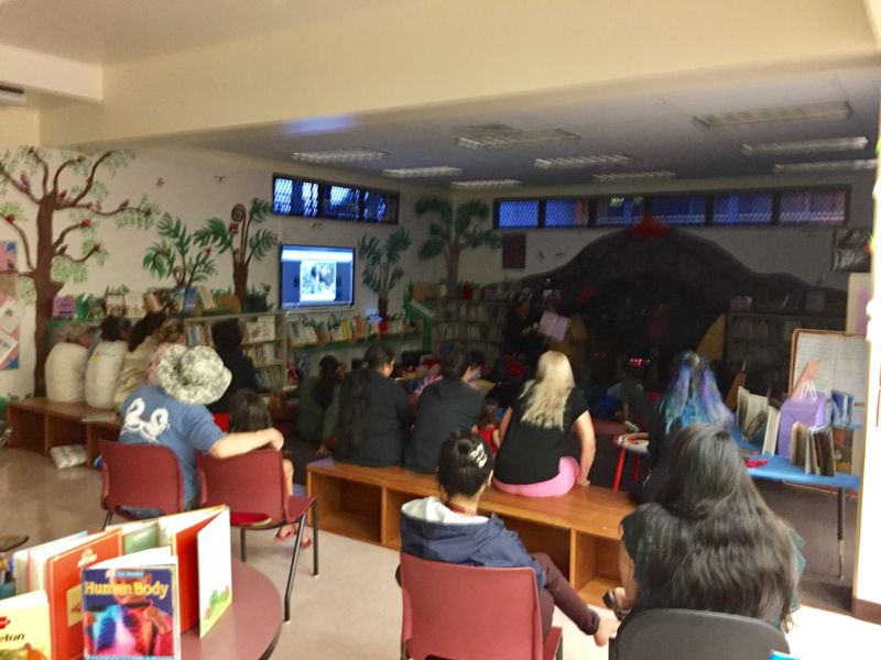 Reading at the carpet area