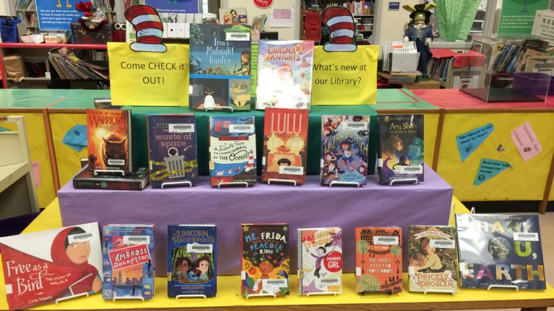 Sept 2018 new books display