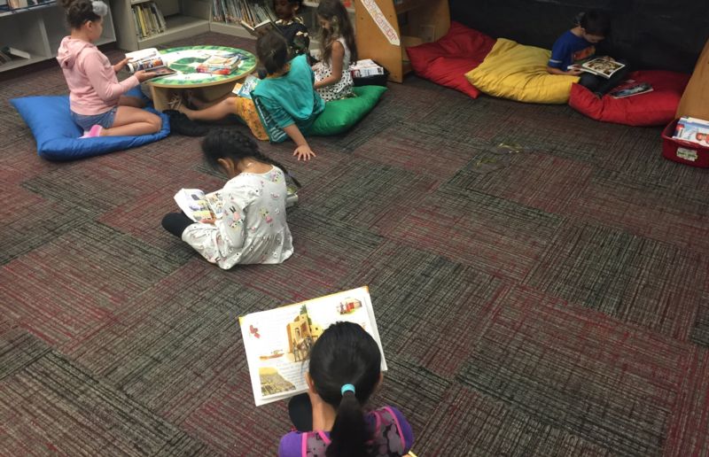 Reading at the carpet